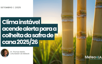 Clima instável acende alerta para a colheita da safra de cana 2025/26